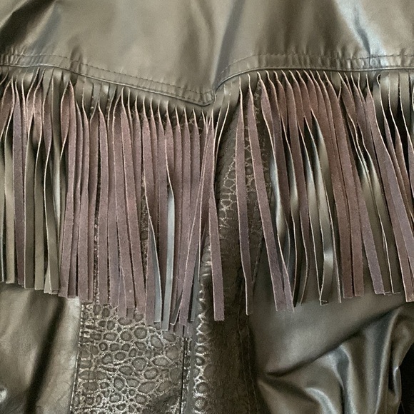 Global Identity black leather jacket size M - Picture 6 of 10